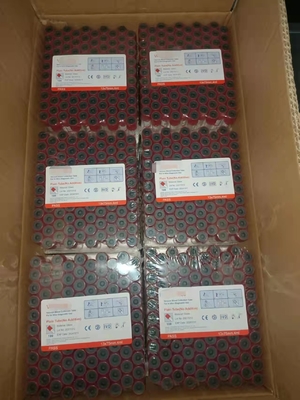 Aprobación CE Red Top No aditivo tubo plano de vacío tubo de recolección de muestras de sangre de acuerdo con Vacuum