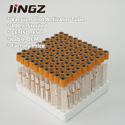 Tubo superior rojo 2ml-6ml de la colección de la muestra de sangre del activador del coágulo del coagulante