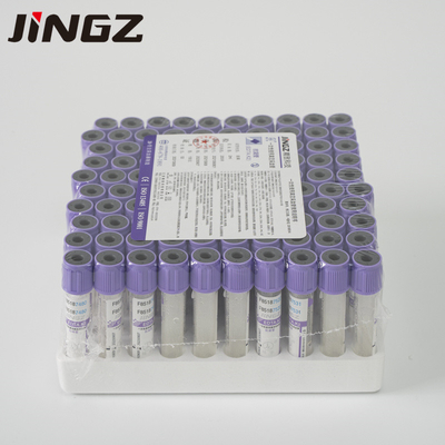 Tubo plástico disponible de la colección de la sangre del EDTA del coagulante K3 con la aguja