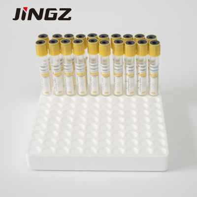 Tubo superior amarillo del activador del coágulo del gel