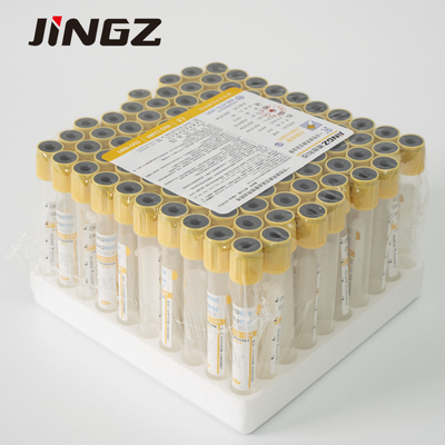 Tubo superior amarillo del ml SST del tubo 5 del separador del suero del ANIMAL DOMÉSTICO de cristal para el hospital