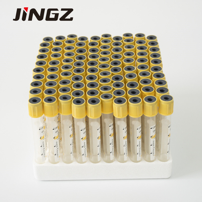 Tubo superior amarillo del ml SST del tubo 5 del separador del suero del ANIMAL DOMÉSTICO de cristal para el hospital