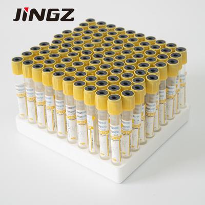 Casquillo de oro 13*75m m 13*100m m del tubo del activador del coágulo del gel del muestreo de la sangre de la seguridad