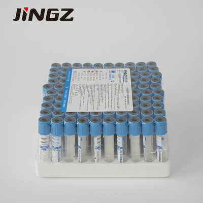 Tubos protegidos azules del citrato de sodio de JINGZ 10 ml para el examen médico