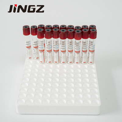 Claramente ningún casquillo rojo 2-10ml de la muestra de sangre del tubo adictivo de la colección