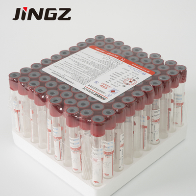 Claramente ningún casquillo rojo 2-10ml de la muestra de sangre del tubo adictivo de la colección