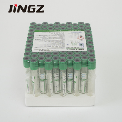 heparina plástica de cristal Vacuum del litio del verde del tubo de la colección de la muestra de sangre 2-5ml
