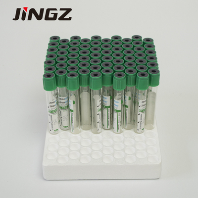 heparina plástica de cristal Vacuum del litio del verde del tubo de la colección de la muestra de sangre 2-5ml