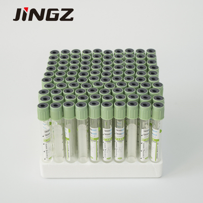 Plástico verde claro del vidrio del tubo 2-10ml de la colección de la muestra de sangre de la heparina del sodio
