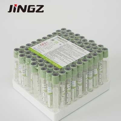 Tubo de la sangre del casquillo del verde de los tubos 2-10ml de la colección de la sangre de la heparina del sodio de la clínica