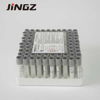 2ml ACARICIAN el anticoagulante 13*75m m de los tubos de la colección de Gray Sodium Fluoride In Blood