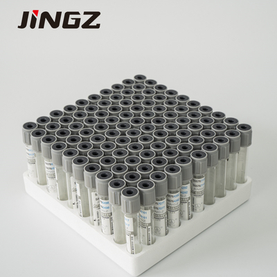 Plástico del vidrio de Grey Top 2-10ml del tubo de la colección de la muestra de sangre del tubo de SodiumFluoride