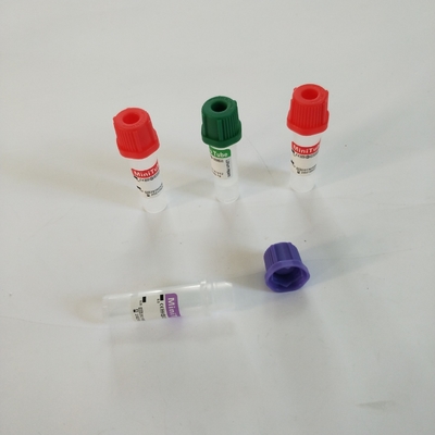 Tubo micro 0.25ml-1ml de la colección de la sangre el periférico verde del casquillo para pediátrico