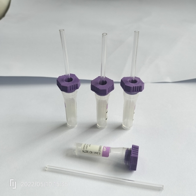 Casquillo púrpura micro Vacuum del tubo 0.25ml-1ml de la colección de la sangre del EDTA capilar