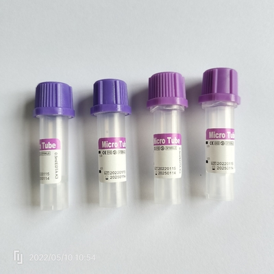 Esterilización de radiación micro del tubo de la colección de la sangre del EDTA del llano para los niños