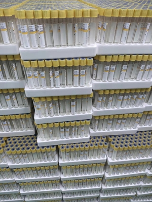 vacío de cristal del tubo del activador del coágulo del gel de la separación del tubo de ensayo 13*100m m del gel de 4ml 8ml