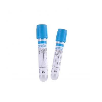 El sodio de ISO13485 16*100m m trata con citrato los tubos superiores azules de la colección de la sangre de la INR de la pinta de los tubos