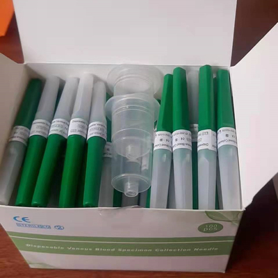 Aguja de la colección de la sangre de Vacuum de la aguja de 21G*1 el 1/2 verde” Multisample