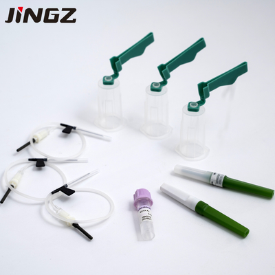 Aguja de Vacuum del retroceso del verde de la seguridad 21G Pen Type Blood Collection Needle