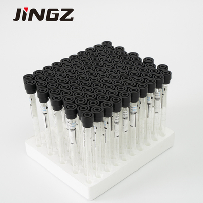 análisis de sangre del Esr del negro del tubo de la colección de la sangre del citrato de sodio de 1.28ml 1.6ml Vacuum