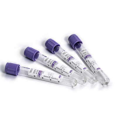 Tubos de la colección de la sangre del vacío del EDTA del EDTA K2 Vacuum del anticoagulante 13*100m m