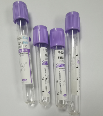 El CE aprobó el top de la púrpura de los tubos del EDTA 4ml que los tubos del drenaje de la sangre muestrean disponible