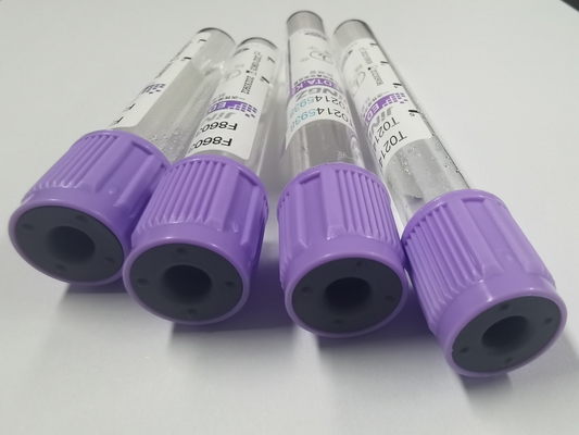 Tamaño no reutilizable del tubo 13×75m m del laboratorio del top de la púrpura de Vacuum del EDTA K2