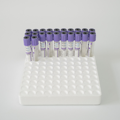 marca del CE del tubo de la colección de la sangre de Vial Glass Plastic Purple Top del EDTA de 2ml K2