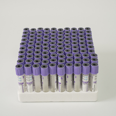 Tipo de papel adhesivo de la etiqueta del tubo del EDTA del cierre 2ml 3ml 4ml K2 de la lavanda