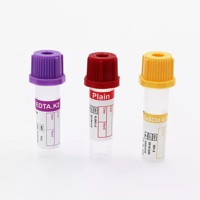 Lavanda Tubos pequeños de EDTA Micro no vacío Edta 0,5 ml para pruebas pediátricas