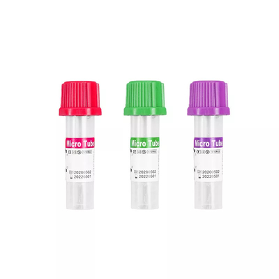 Tubos pediátricos púrpuras de la colección de la sangre del volumen de los tubos 0.5ml de Vacuum pequeños