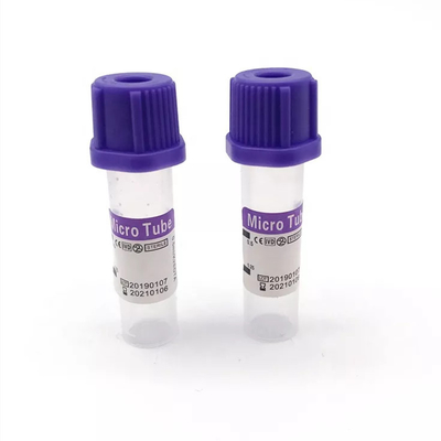 Tubos pediátricos púrpuras de la colección de la sangre del volumen de los tubos 0.5ml de Vacuum pequeños