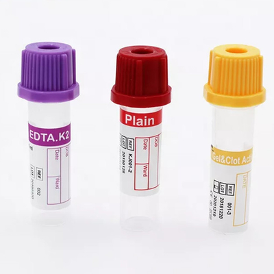 Pequeños tubos 0.25ml-1ml de la colección de la sangre del volumen