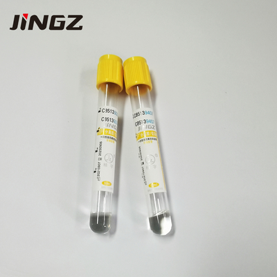 Top del oro del tubo del activador del coágulo del gel del CE 13*100m m Sst para el examen médico
