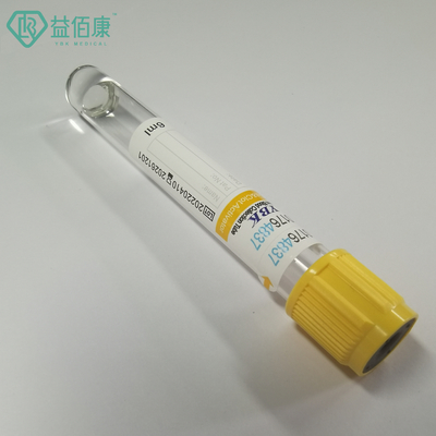 Tubo plástico disponible del activador del coágulo del gel 6ml para la colección 13*100m m de la sangre