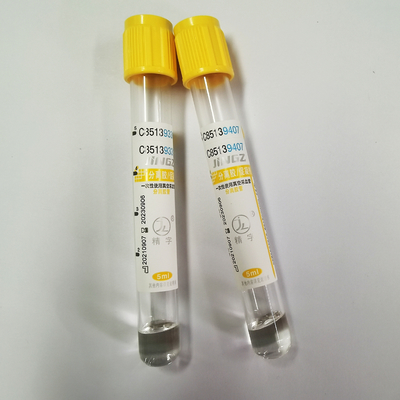 Top del oro del tubo del activador del coágulo del gel del CE 13*100m m Sst para el examen médico