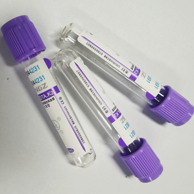 Marca médica del tubo ISO13485 de Vial Lavender Top Blood Collection del EDTA del vacío K3