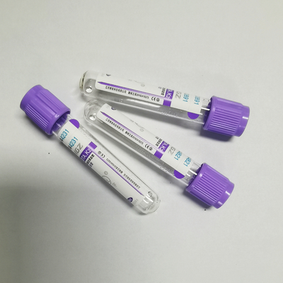 Tubo micro de la colección de la sangre del EDTA K3 de JINGZ 0.25ml-10ml con los casquillos cifrados color