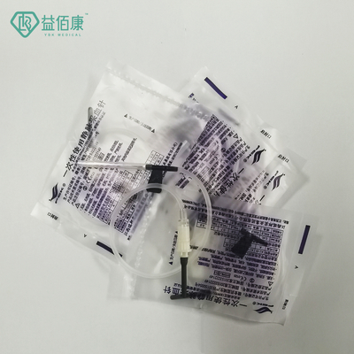 aguja de la mariposa de la colección de la sangre del negro 22G con un Wing Individual Package