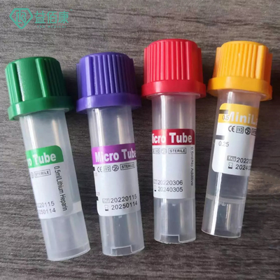 0.5 ml de tubo de recogida de muestras desechables de PP lavanda micro tubo de uso infantil