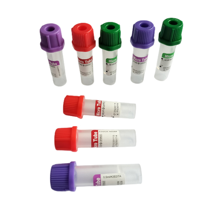 No limpie los tubos micro micros pediátrico PP 0.25ml del EDTA con la aspiradora