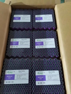 Tubos de cristal del ANIMAL DOMÉSTICO del fabricante 0.5-10ml del tubo del EDTA de la colección de la sangre de Vacuum