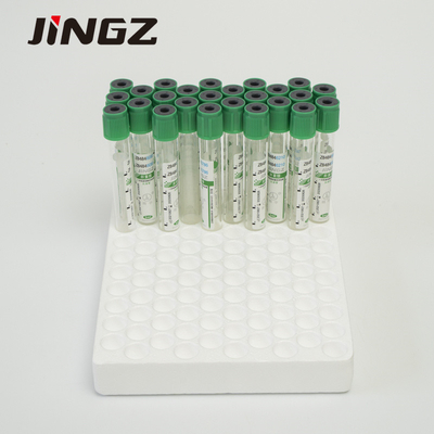 tubo superior verde de la heparina del litio de 13*75m m tubos de la sangre de 4 ml para las pruebas bioquímicas