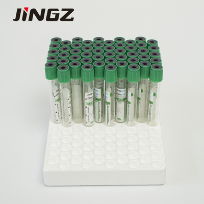 tubo superior verde de la heparina del litio de 13*75m m tubos de la sangre de 4 ml para las pruebas bioquímicas