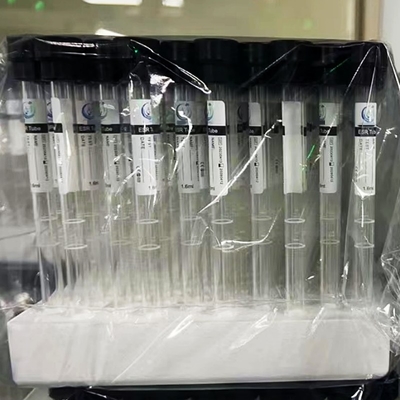 Tubo de plástico de vacunador estéril esencial para la recolección eficiente de sangre