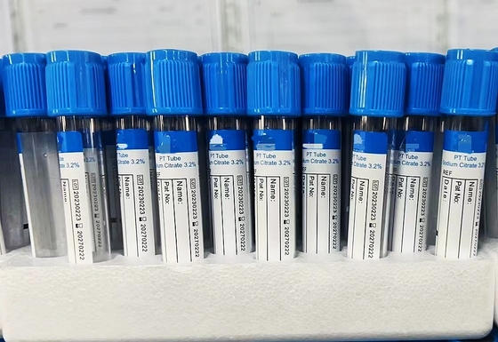 Tubo del citrato de sodio 9NC plástico/vidrio Vacuum estéril/no estéril de 0.25-10ml