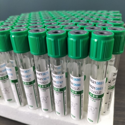 Vacuum Vial de análisis de sangre tubo de litio heparina OEM etiqueta 100pcs paquete 1-10ml
