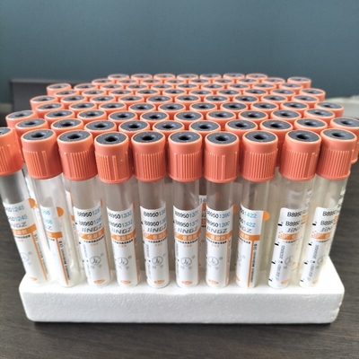 tubo rojo de coagulación con activador de coágulos 4 ml tubo de vidrio de vacío para mascotas