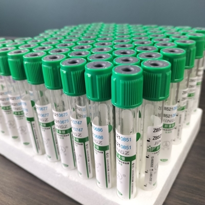 Vacuum Vial de análisis de sangre tubo de litio heparina OEM etiqueta 100pcs paquete 1-10ml