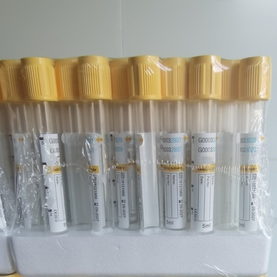Tubo de plástico de vacunador estéril esencial para la recolección eficiente de sangre